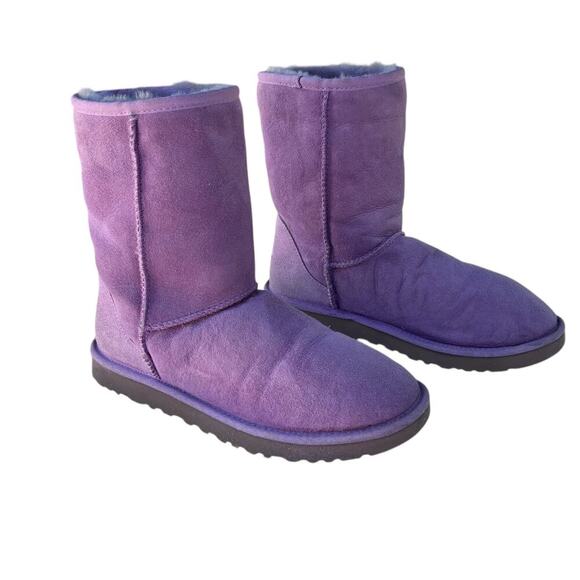 UGG Australia Women's Suede Classic Short II Boots Light Purple US Size 9 - Picture 2 of 9